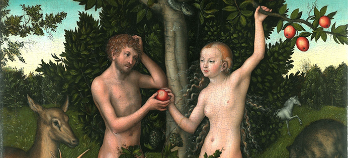 Adam et Eve raconté aux enfants et aux familles par l'histoire de l'art activité culturelle pédagogique EAC