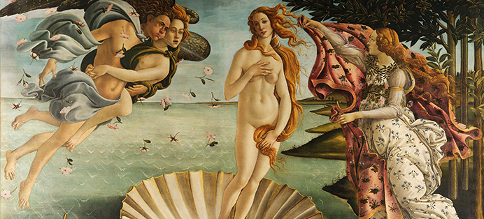 La naissance Vénus de Botticelli, la déesse aphrodite